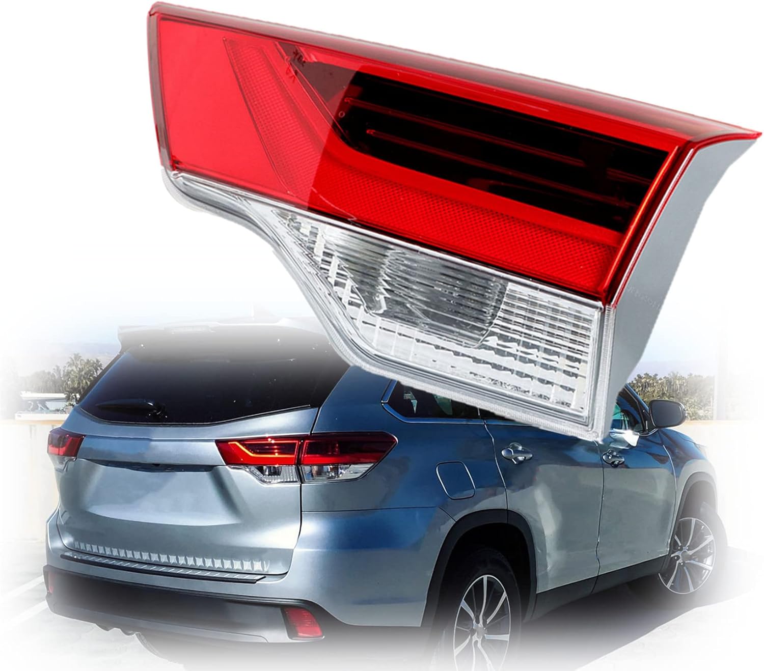 1-Pack RH Tail Light Assembly Replacement for Highlander 2017-2019 Inner Passenger Side