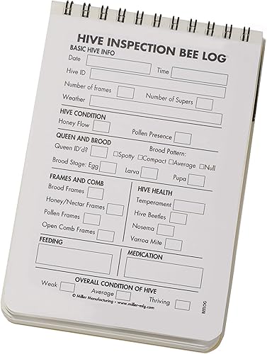 Miniatura 2 de Little Giant Registro de colmena  Diario de seguimiento de apicultores  Suministros de apicultura  Regalo para apicultores y apicultores  Hive