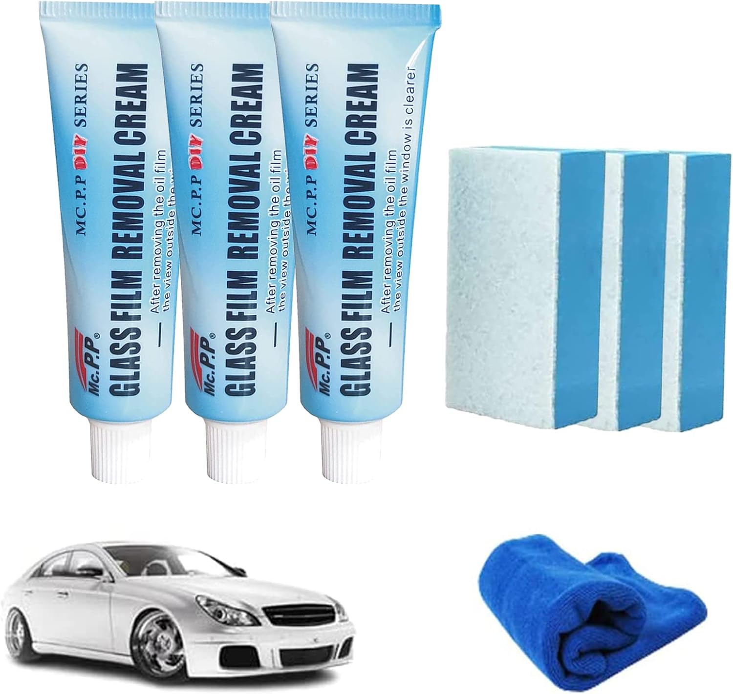 Car Glass Oil Film Cleaner, Glass Film Removal Cream, Glass Oil Film Removing Paste, Glass