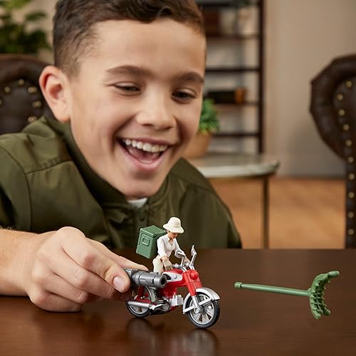 Miniatura 6 de Indiana Jones Worlds of Adventure Helena Shaw Figura de acción con juguete de motocicleta, 2.5 pulgadas, figuras de acción para niños a partir de 4
