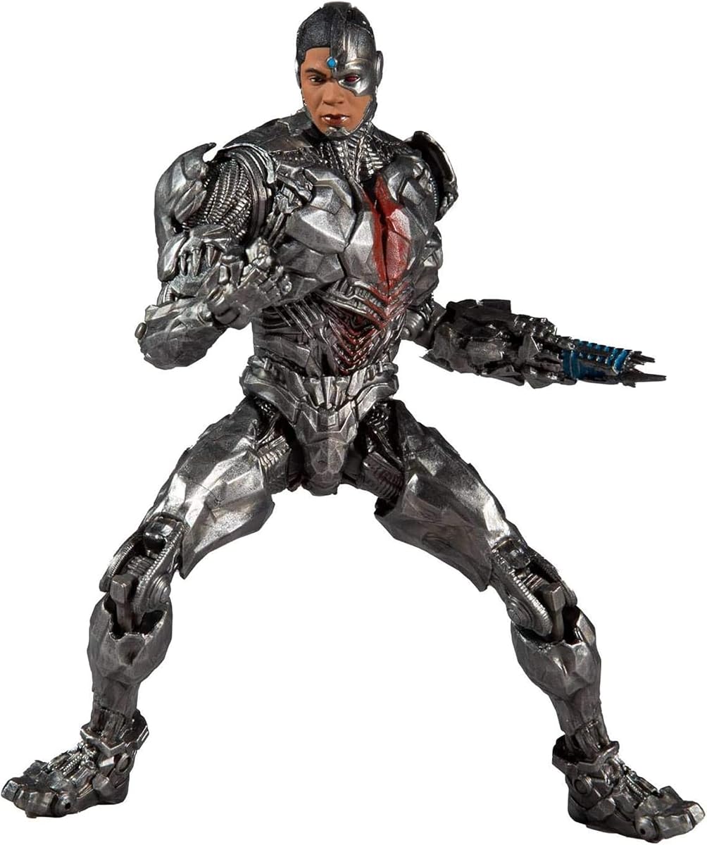 McFarlane Toys DC Justice League Movie Cyborg Figura de acción de 7 pulgadas | DC Multiverse Justice League 2021 Figura de acción de 7 pulgadas - Cyborg