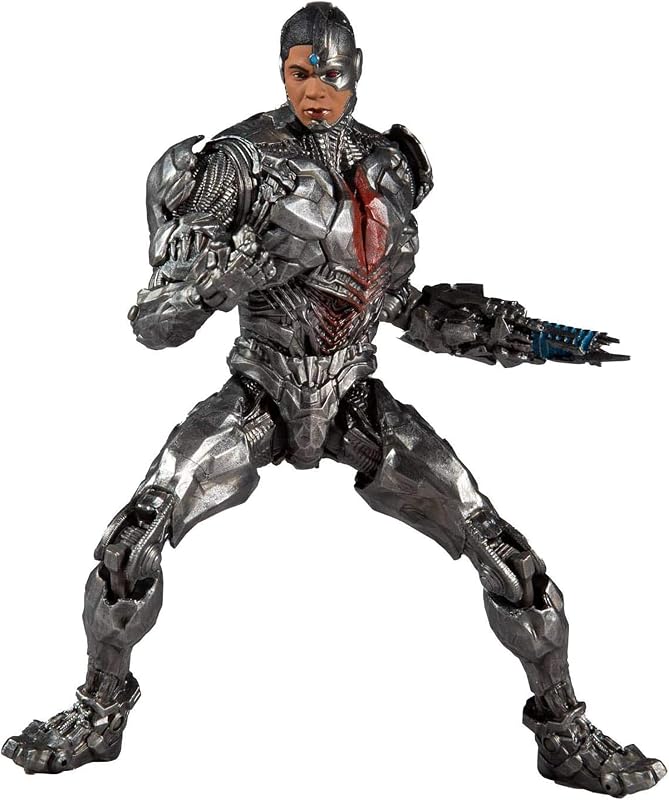 McFarlane Toys DC Justice League Movie Cyborg Figura de acción de 7 pulgadas | DC Multiverse Justice League 2021 Figura de acción de 7 pulgadas - Cyborg