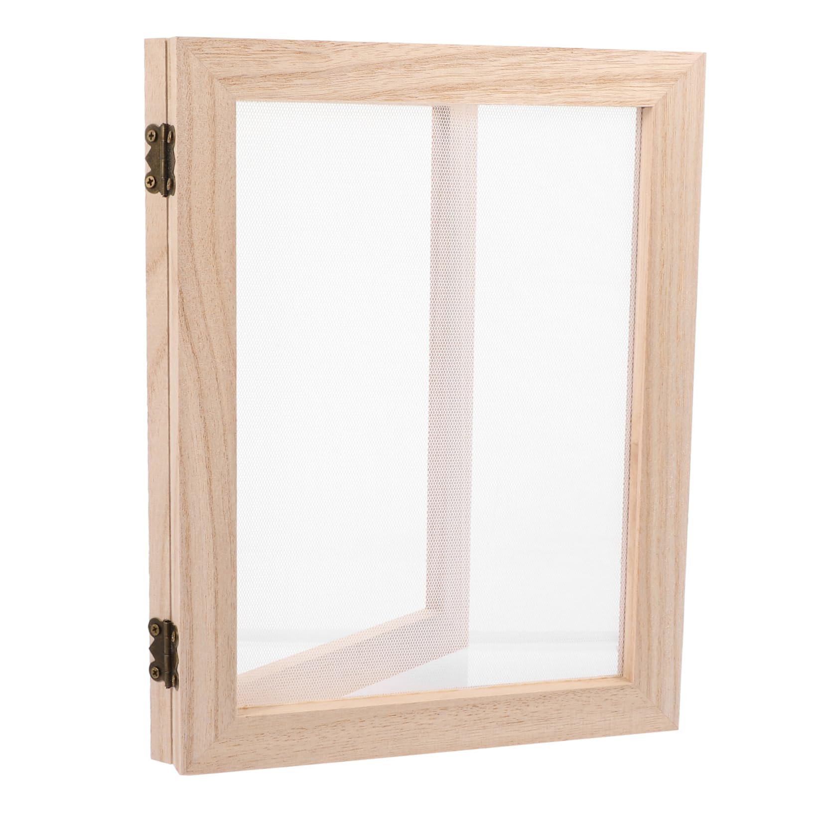 IWOWHERO Wooden Paper Handicraft Mold Frame 19x25cm DIY Frame Screen Kids-Friendly Recyclable for Environmental Education