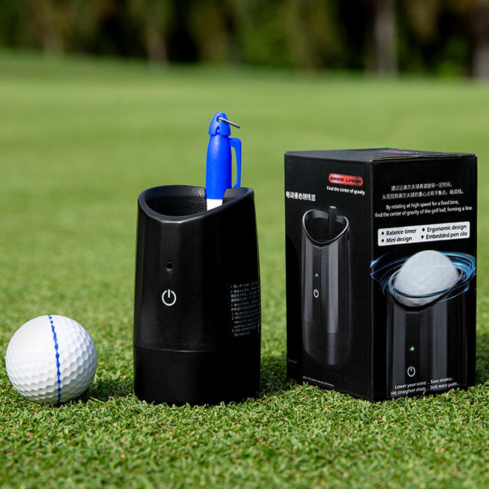 1/2 Golf Ball Maker – 10000 giri/min ad alta velocità palla da golf Spinner, elettronico palla da golf Spinner Balancer | Strumento automatico di allineamento delle palline da golf, marcatore per gli