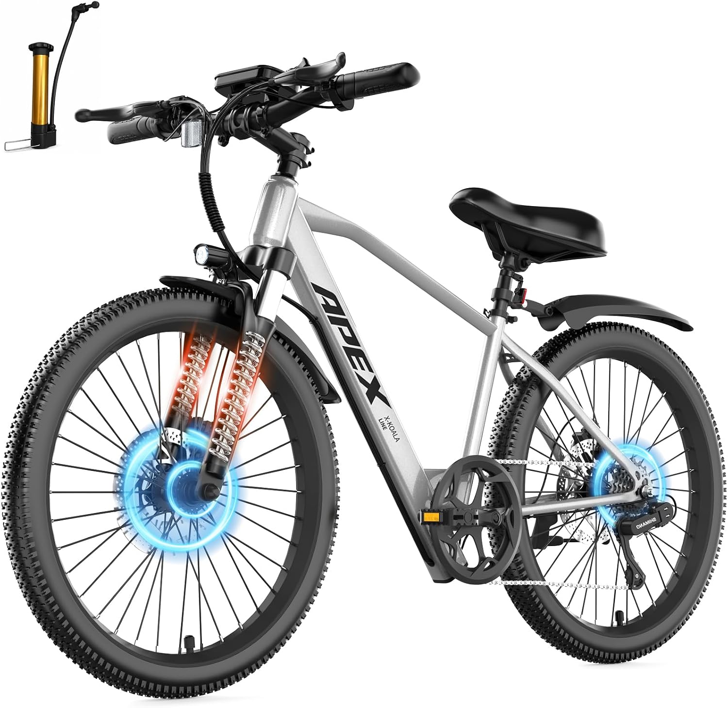 26" Electric Bike for Adults,Step -Thru Ebike,1500W Peak,7-Speed image 8