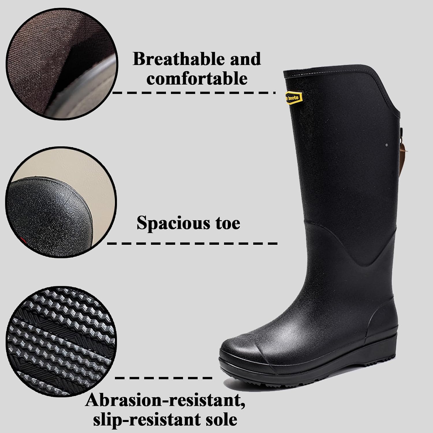 Women Rain Boots Garden Shoes Waterproof Boots