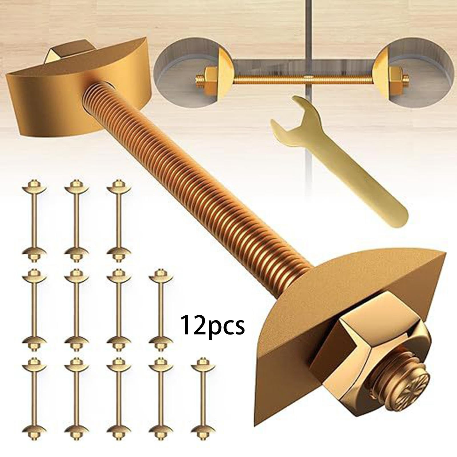 6 Pièces Connecteur de Travail Attache Meuble Facilite l'Installation Raccords d'Assemblage Acier pour Table Blocs Bricolage Maison, 12 Pièces