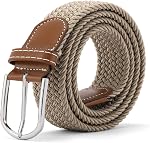 GAEKEAO Ceinture élastique tressée pour hommes 1 Ceinture tissée de 3/8" pour pantalons de golf casual Jeans