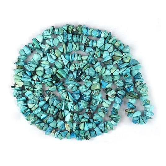 Reiki Crystal Products Turquoise Mala/Necklace Crystal Stone Chip Bead Mala for Reiki Healing & Crystal Healing Stone