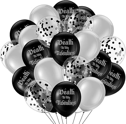Amazon.com: 100 Pcs Rip Twenties Balloons 12 Inch Rip to My 20s ...