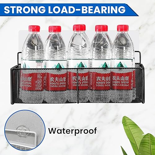 Miniatura 3 de 2 piezas de repuesto adhesivo para carrito de ducha  Reemplazo de estantes adhesivos de ducha de baño  Resistente transparente sin taladros