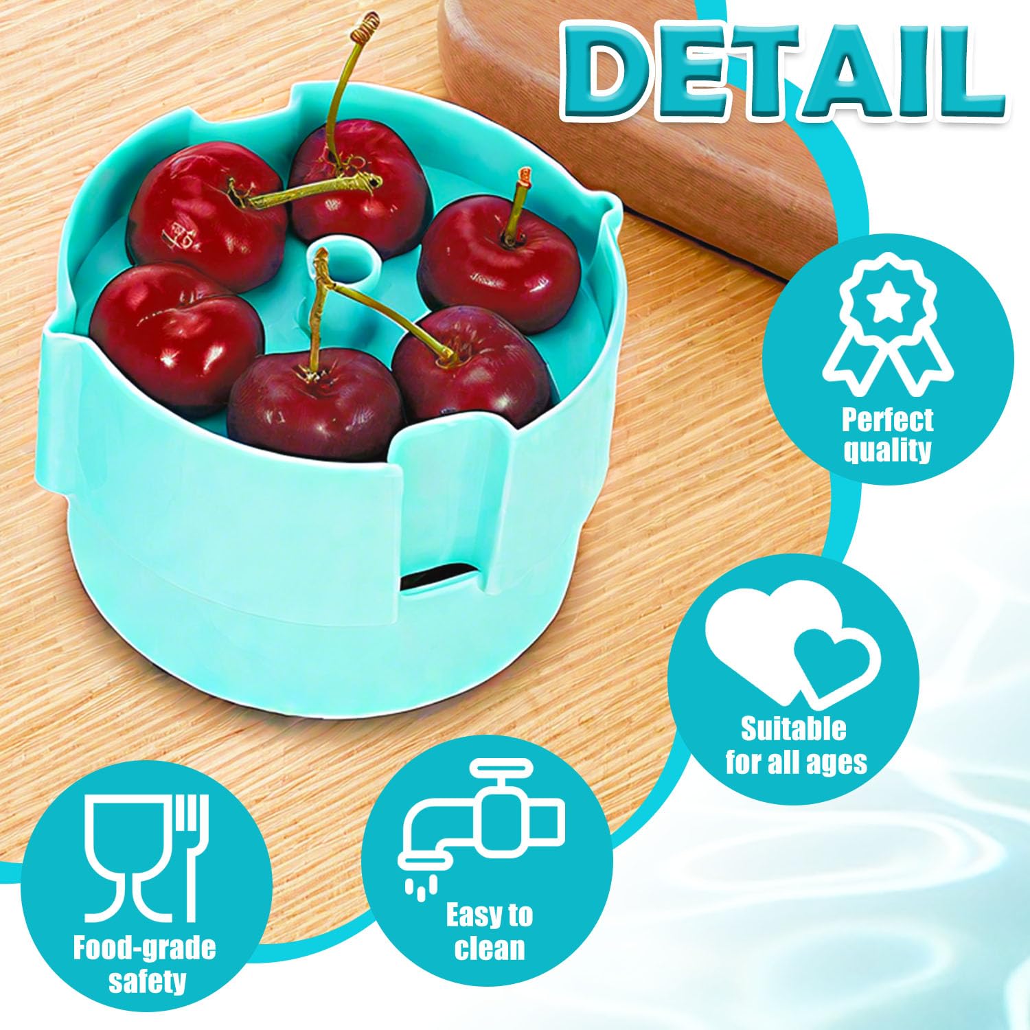 DéNoyauteurs Pour Cerises, Type poussoir déNoyauteurs Pour Cerises avec bac de récupération, Multi DéNoyauteur Pour Cerises, Outil dénoyauteur de cerises, pour cerises, olives, prunes