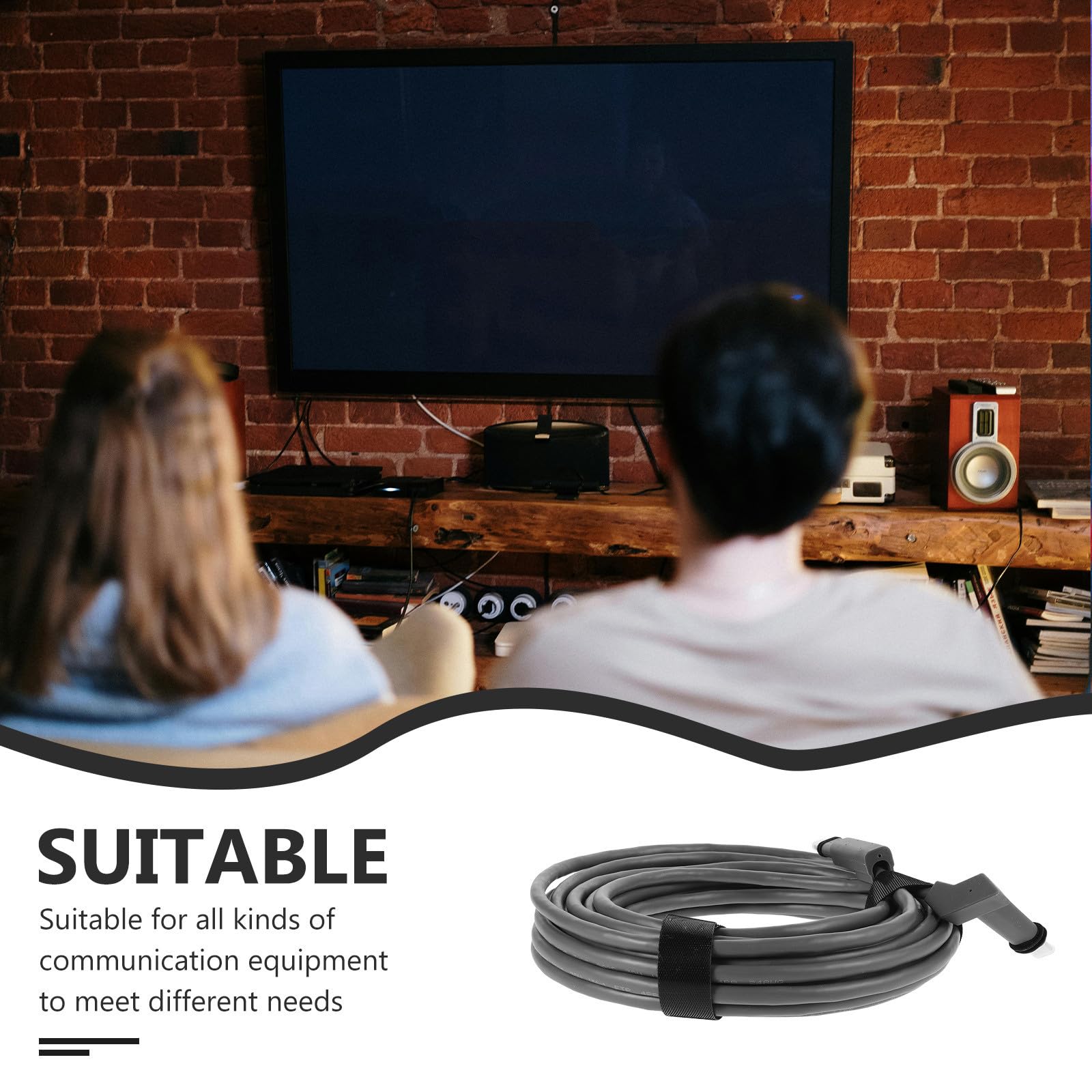 Toddmomy Câble D'extension Réseau Cat 6 en Cuivre Pur Gaine Pvc, Liaison Stable et Facile à Utiliser pour Équipement de Communication en Bureau ou École