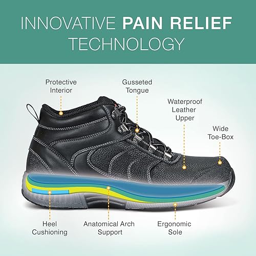 Miniatura 3 de Botas ortopédicas innovadoras para mujer, ideales para fascitis plantar, alivio del dolor de pies y talones. Pantuflas de soporte de arco, refuerzo