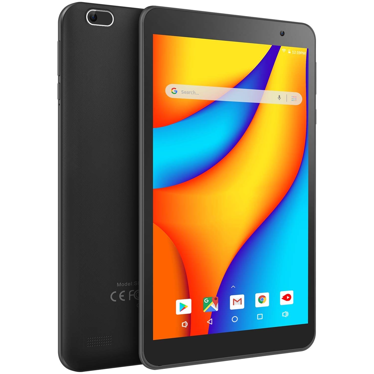Vankyo MatrixPad S7 7 inch Tablet, Android 9.0 Pie, 2GB RAM, 32GB Storage, 5MP Rear Camera, Quad-Core, IPS HD Display, FM, GPS, Wi-Fi Only, Black