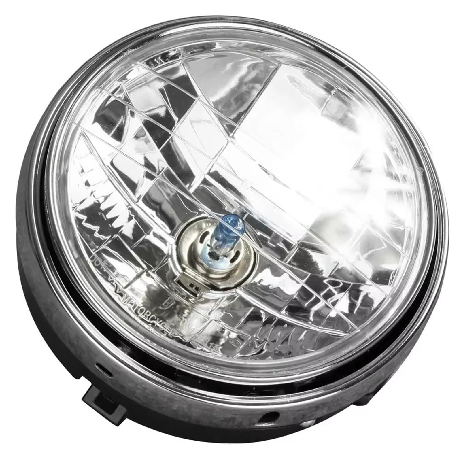 Cafe Racer światła do reflektorów Bobber Angel Eye 6,5" reflektor motocyklowy LED 12V reflektor przedni