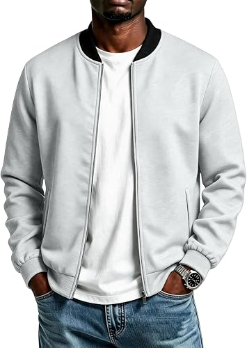 Men Windbreaker Bomber Jacket Softshell Light Waterproof Ful