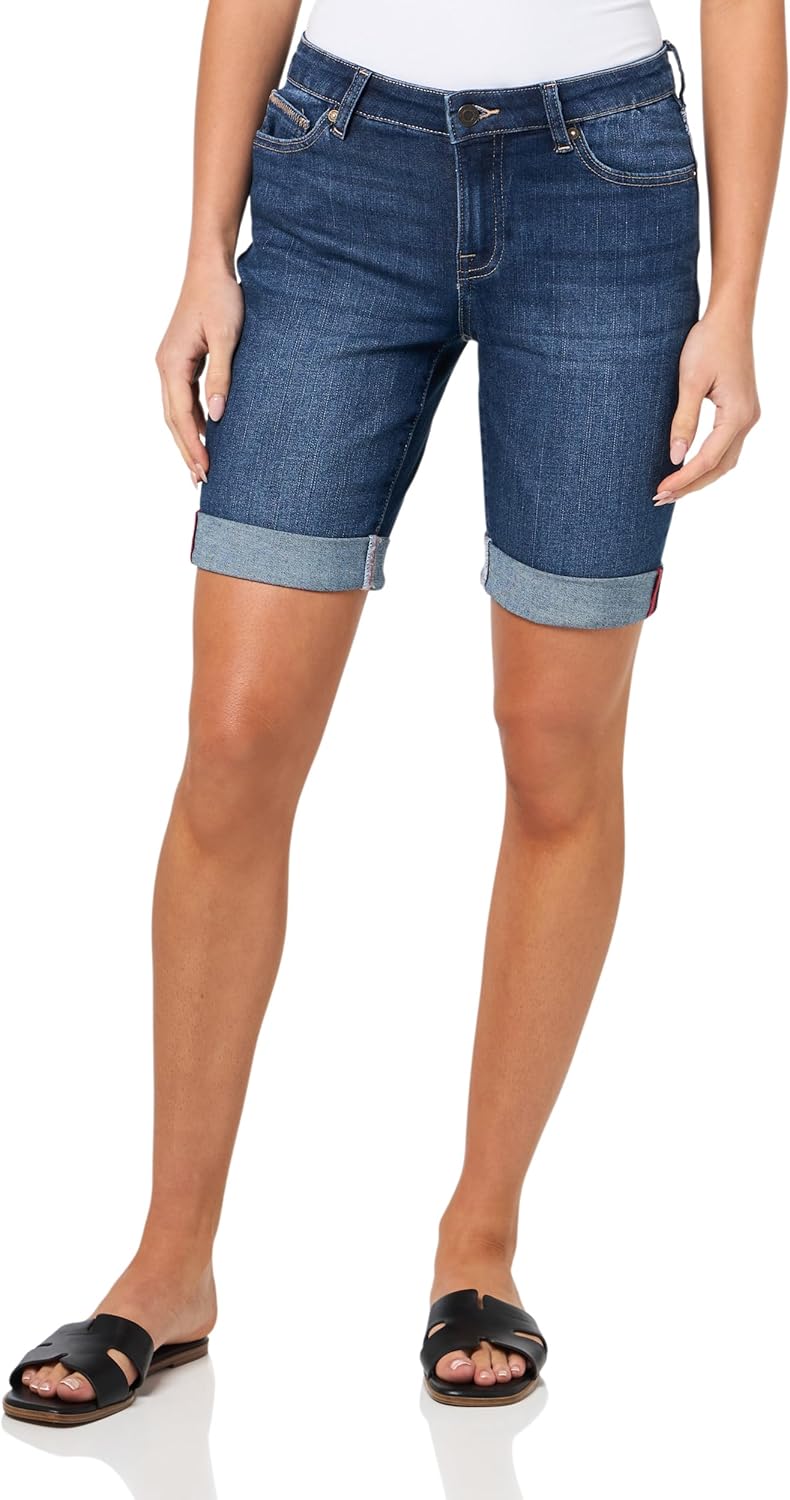 Nautica Women's Surf Cuffed Jean Denim Shorts