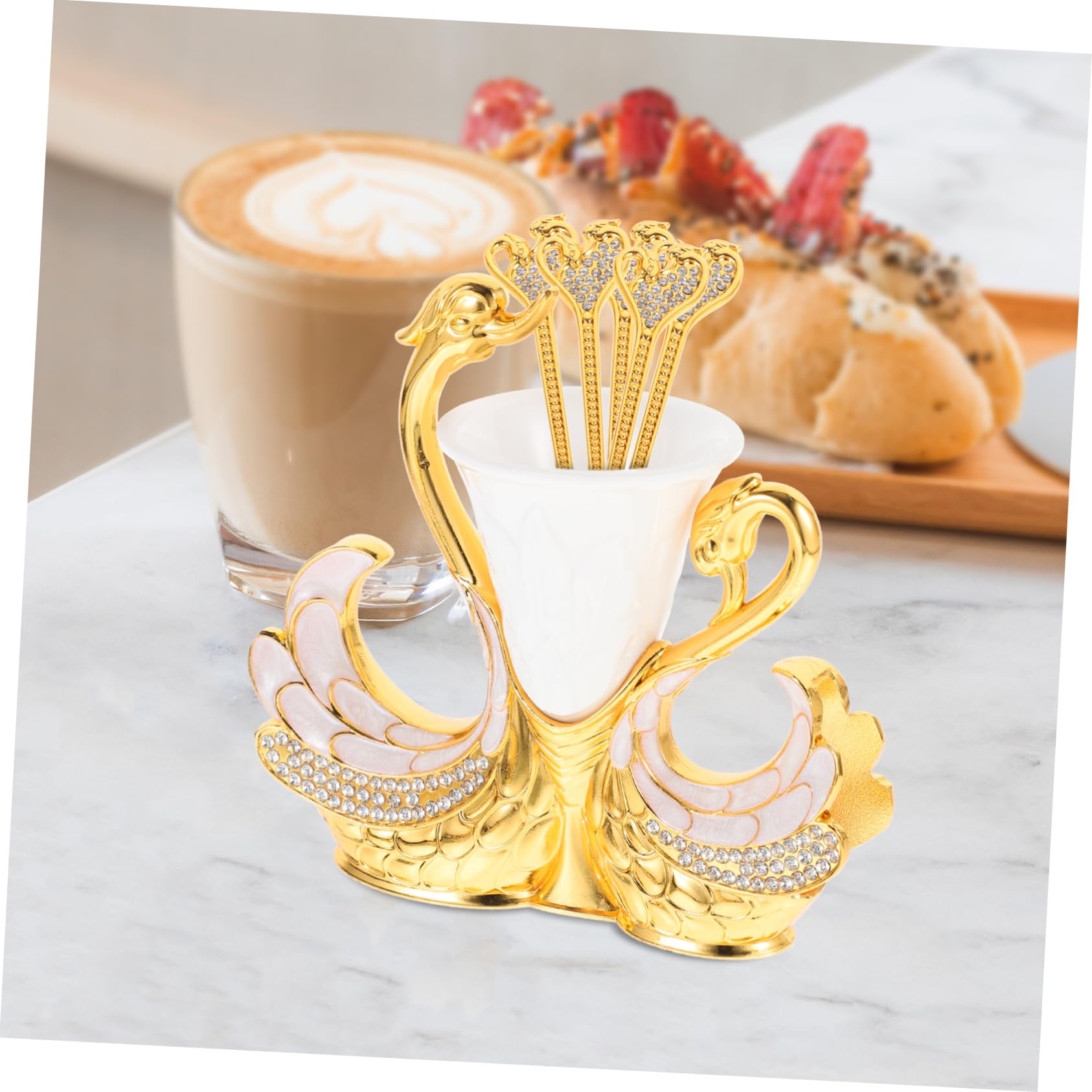 Juego de Cucharas de Café Creativas en Metal, 1 Set Dorado
