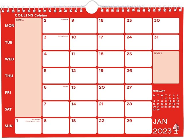Collins Colplan A4 Memo Calendar CMC 2023