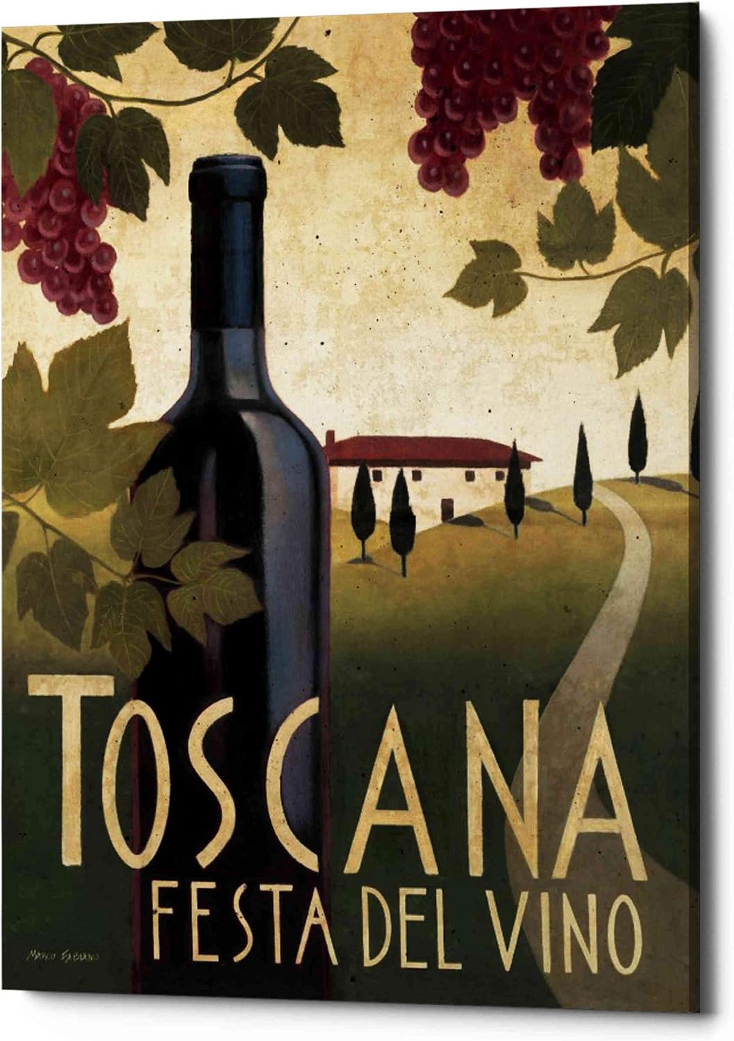 Epic Graffiti 'Wine Festival I' by Marco Fabiano, Canvas Wall Art, 12"x16"