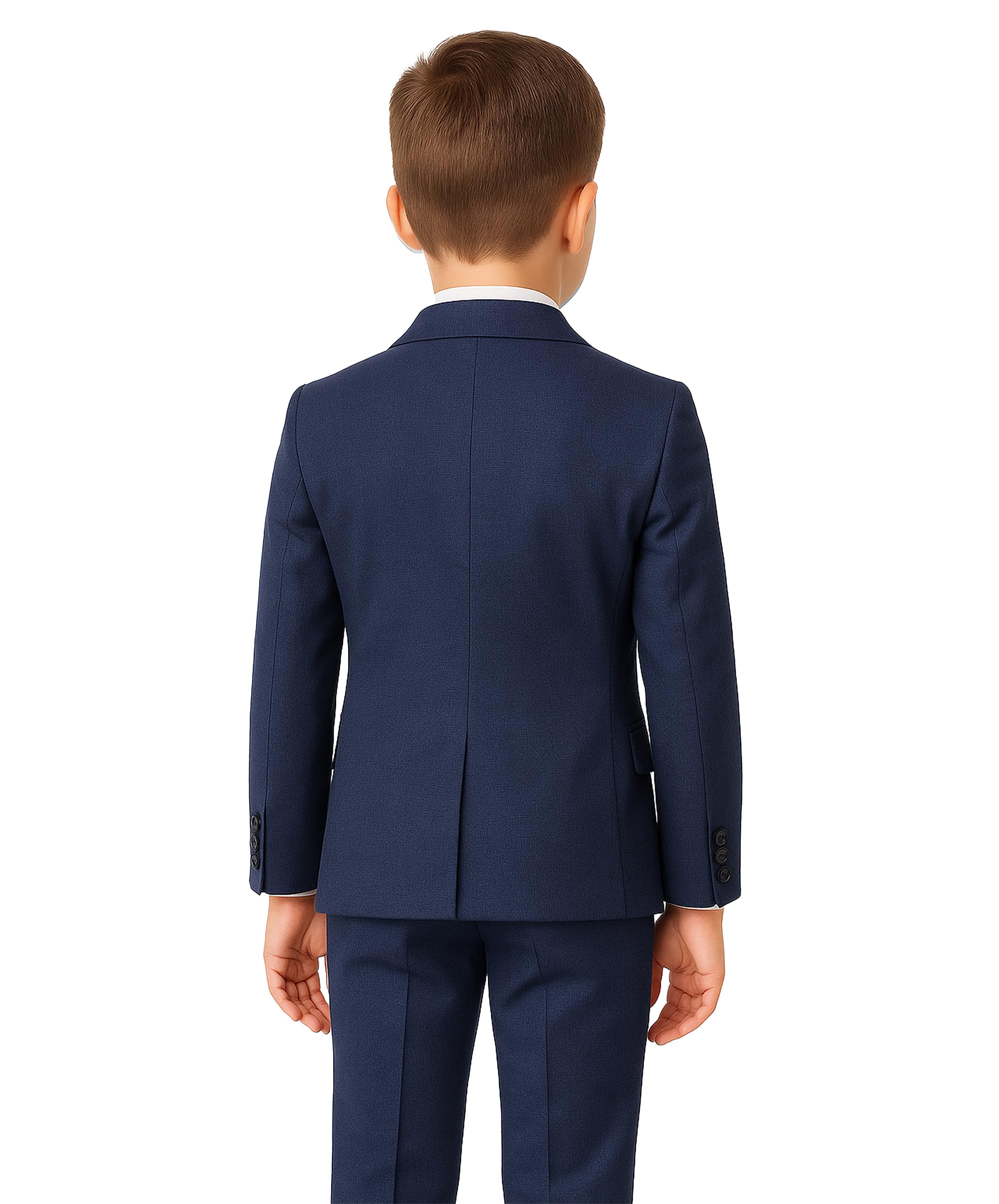 SIRRI Conjunto de Traje Cruzado de 4 Piezas para niño, Ideal para Bodas y Ocasiones Especiales.