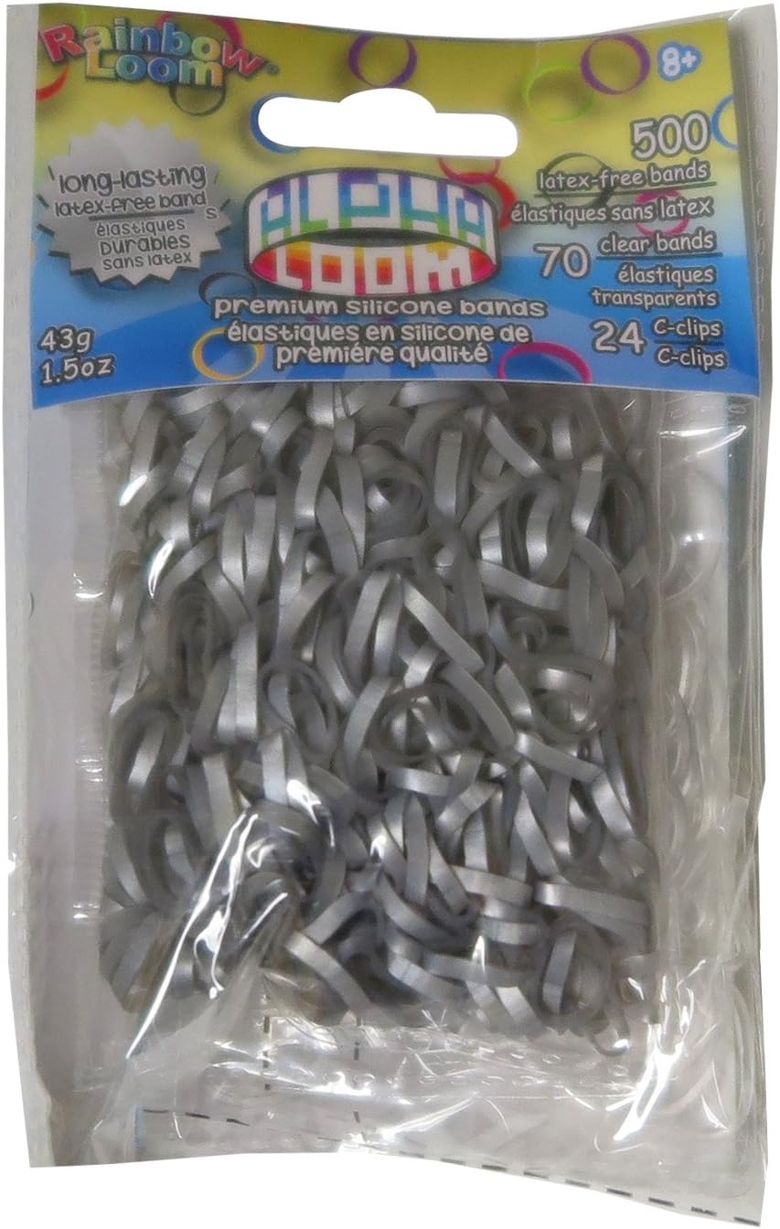 Rainbow Loom Alpha Bands Craft Accessory, Silver Nigeria Ubuy