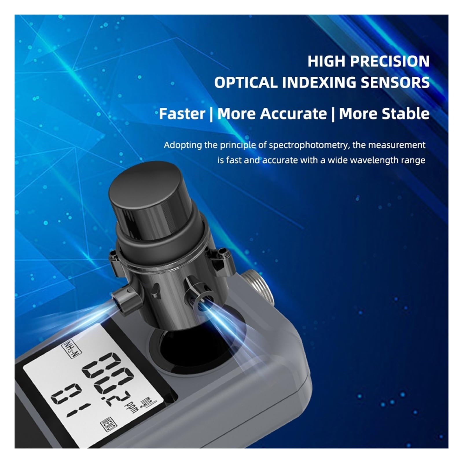 Multiparameter PH/Temp/Ammoniak/Nitrit Gelöst Sauerstoff Meter Wasser Qualität Tester for Aquarium Aquakultur Aquarium für die Pflanzenweinindustrie