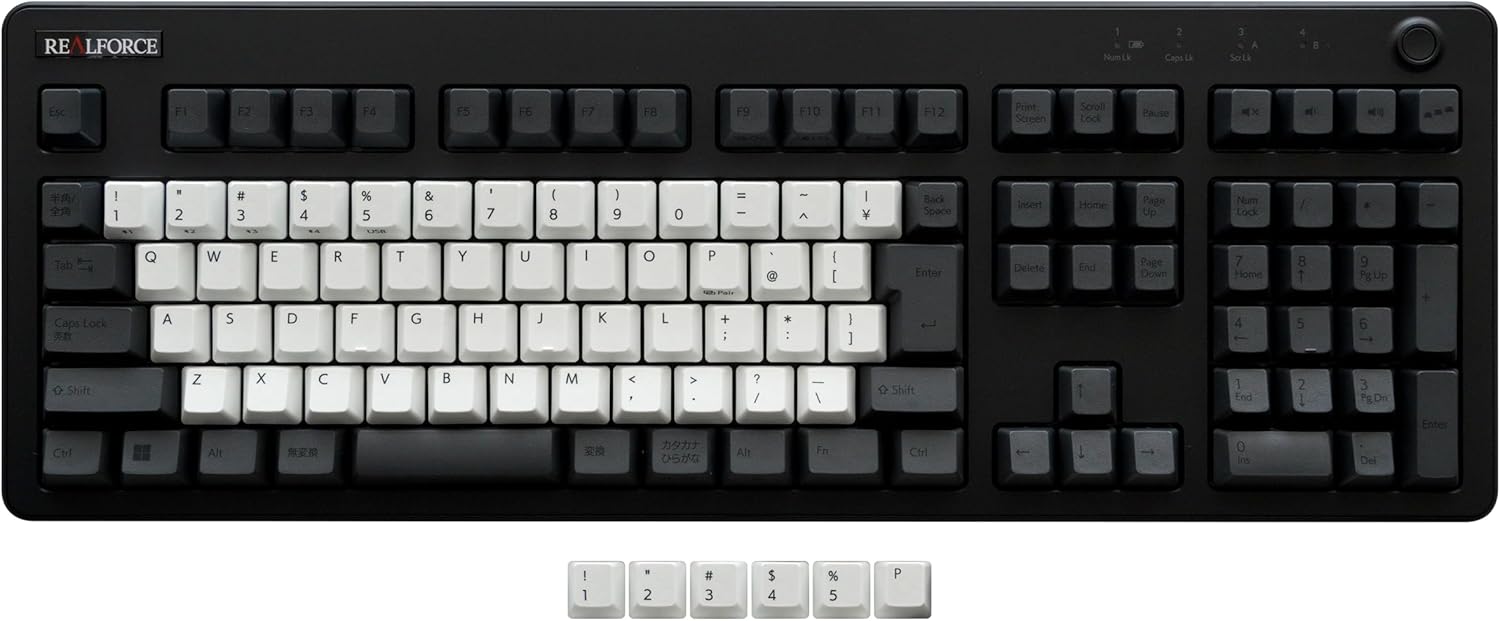 REALFORCE R3 キーボード Mac 配列 / R3HE11 のキートップを交換する & 掃除 (1)