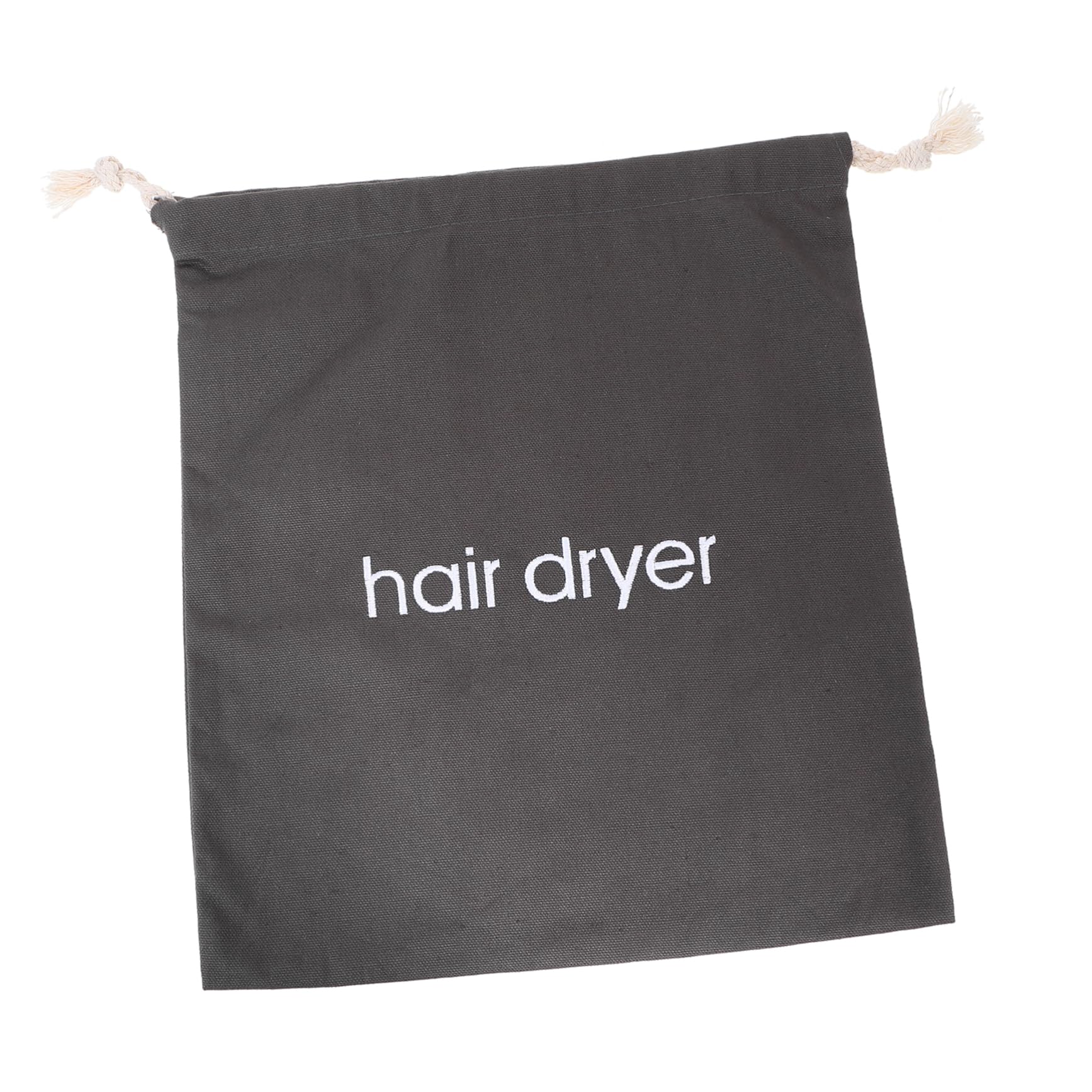 NOLITOY Canvas Hair Dryer Storage Bag Drawstring Dustproof Pouch Portable Travel Case for Hair Tools for Home and