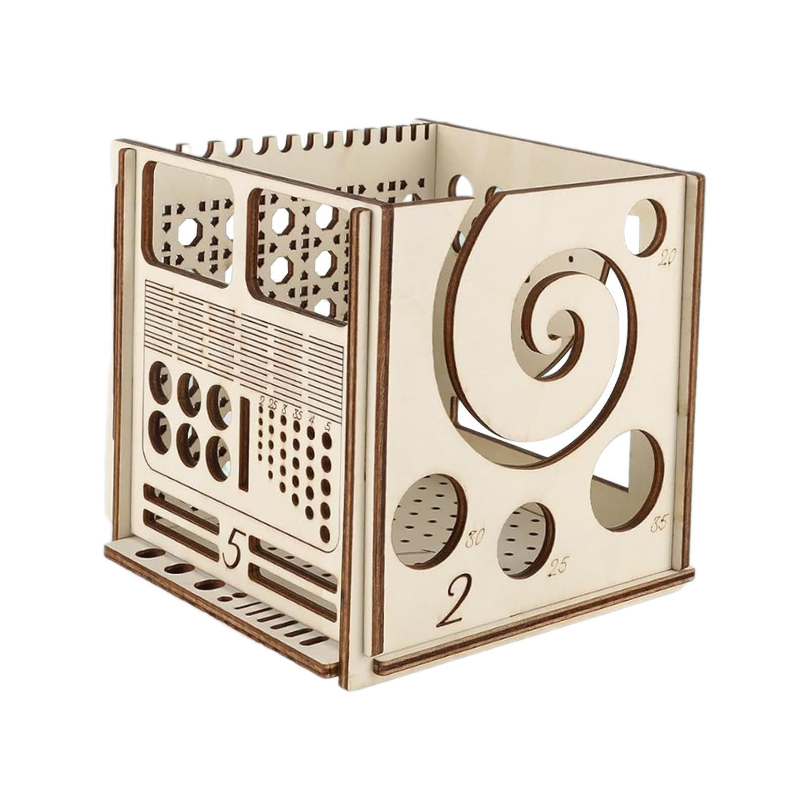 LIXSAZSE Yarn Bowl Premium Wooden Yarn Storage Organizer Multifunctional Tool for Crocheters and All Knitting Projects Today All in 1 Wooden Bowl Storage