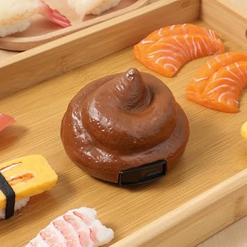NUOBESTY Poop Car Remote Control Plastic Simulation Stool Toy Shit Poop Car with Spinning and Farting Action for Halloween April Fools Day Party Kids Child Toy