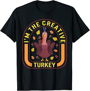 I'm The Creative Turkey Thanksgiving Turkey Lover Dinner Gif T-Shirt