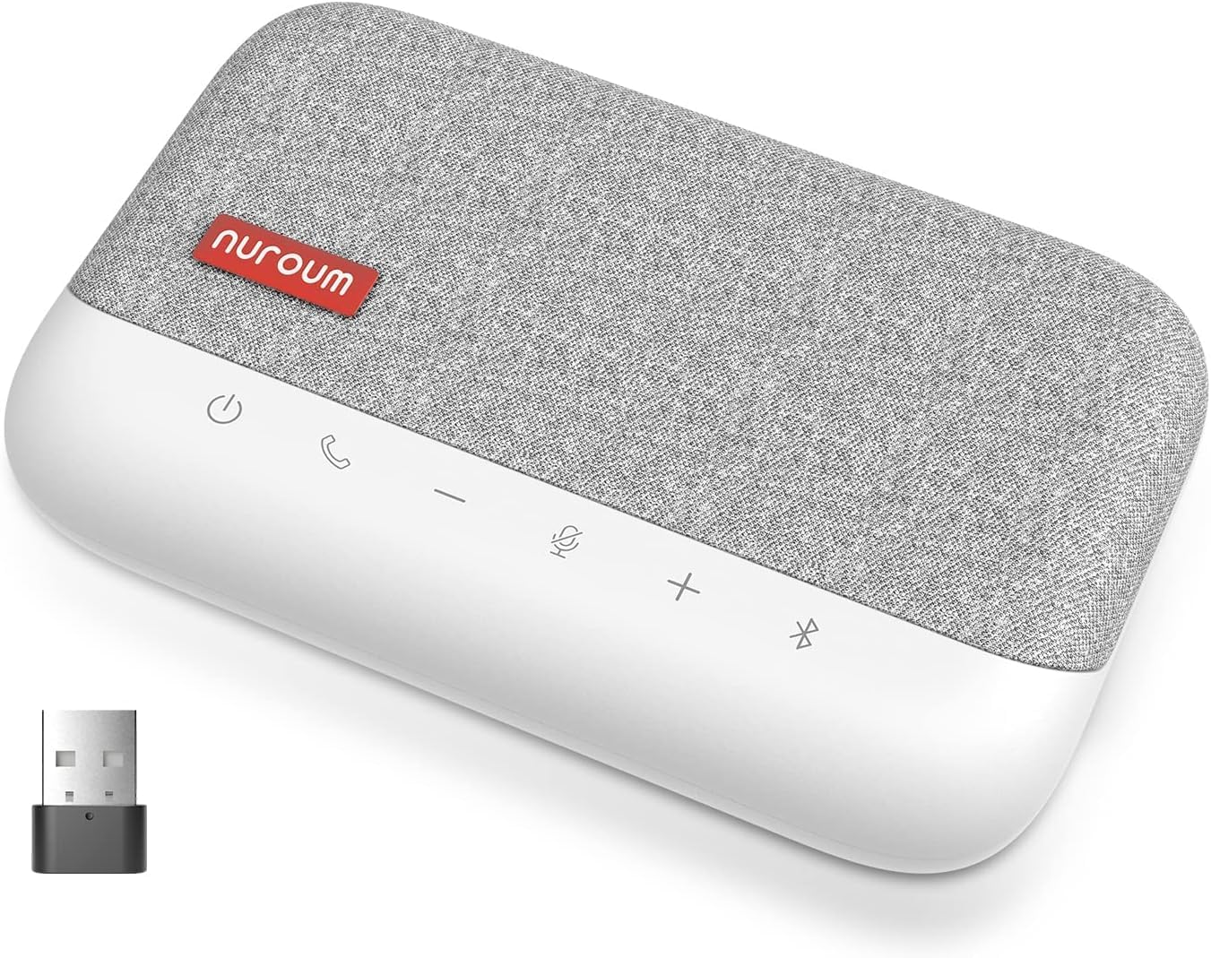 A15 Bluetooth Conference Speaker and Microphone, Portable Wireless Speaker, 360° Voice Pickup with Noise Reduction, Connection via Bluetooth/Dongle/USB-A/C