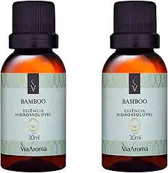 Essência Hidrossolúvel Bamboo Via Aroma - 30ml, Kit 2 Unidades