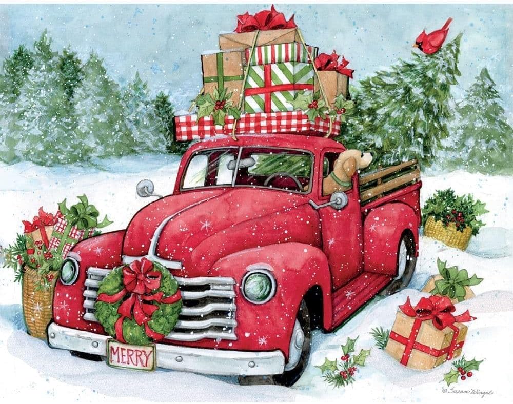 Lang, Christmas Truck Box Christmas Cards