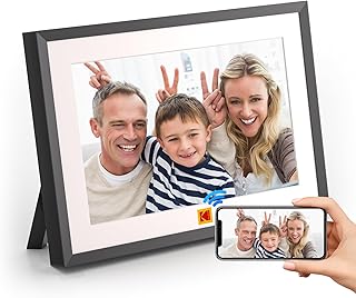 KODAK Cornice Digitale da 10 pollici con Batteria Li-ion da 4000 mAh, WLAN Cornici Digitali con Memoria da 32 GB, Touchscreen IPS HD, Rotazione automatica (10 pollici con Batteria)