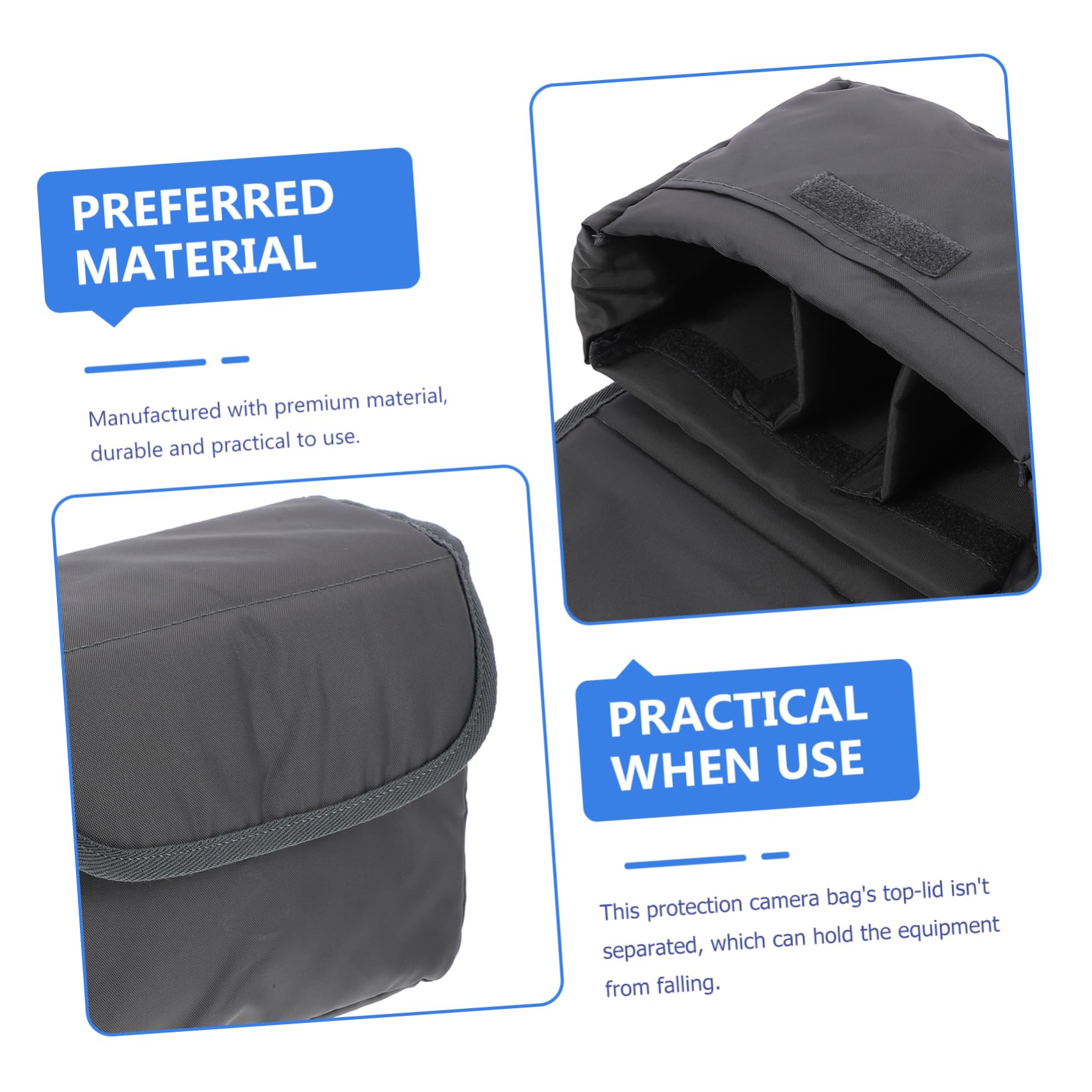 Uonlytech Bolsa para Cámara DSLR Inserto Protector para Mochila Bolsa para Lente de Cámara y Flash para Viajes