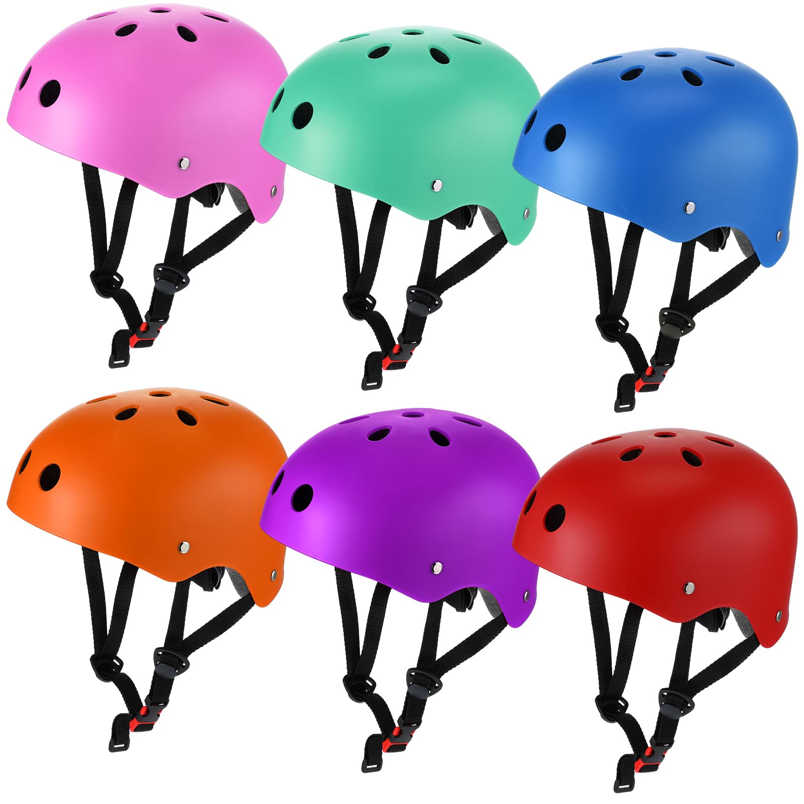 Copkim 6 Pack Kids Bike Helmet Adjustable Toddler Bicycle Helmet, CPSC Certified Toddler Skateboard Helmet for 3-8 Years Boys Girls Christmas Party Gifts Skateboard Bicycle Scooter Sports Preschool