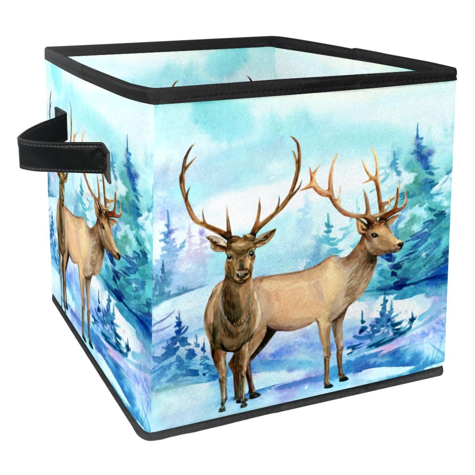 Boîte de rangement cube pour jouets et placard de chambre - Bac pliable en tissu résistant
