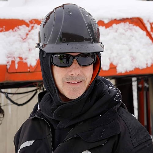 Miniatura 8 de Ergodyne - 16877 Forro para casco de invierno, carcasa exterior resistente al fuego, aislado, longitud de hombro, N-Ferno 6877, negro