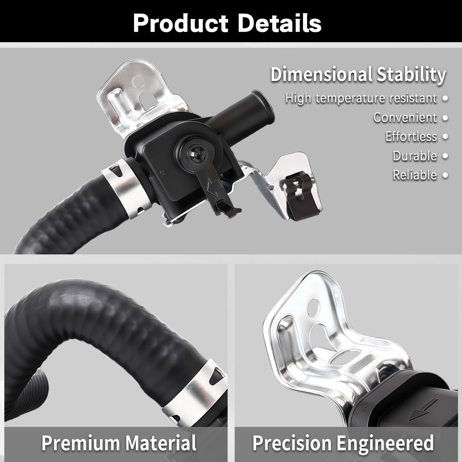 87240-35070 HAVC Heater Water Control Valve Compatible with 1998-2002 Toyota 4Runner Heater-Core Flow Controller Water Valve Assembly Replace For 8724035070