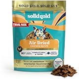 Solid Gold Air Dried Dog Food Toppers for Dry Food - Healthy Dog Treats w/Real Chicken & Superfoods - Serve as a Complete Meal, Topper or Treats - Supports Muscle Growth, Immunity & Digestion - 4oz