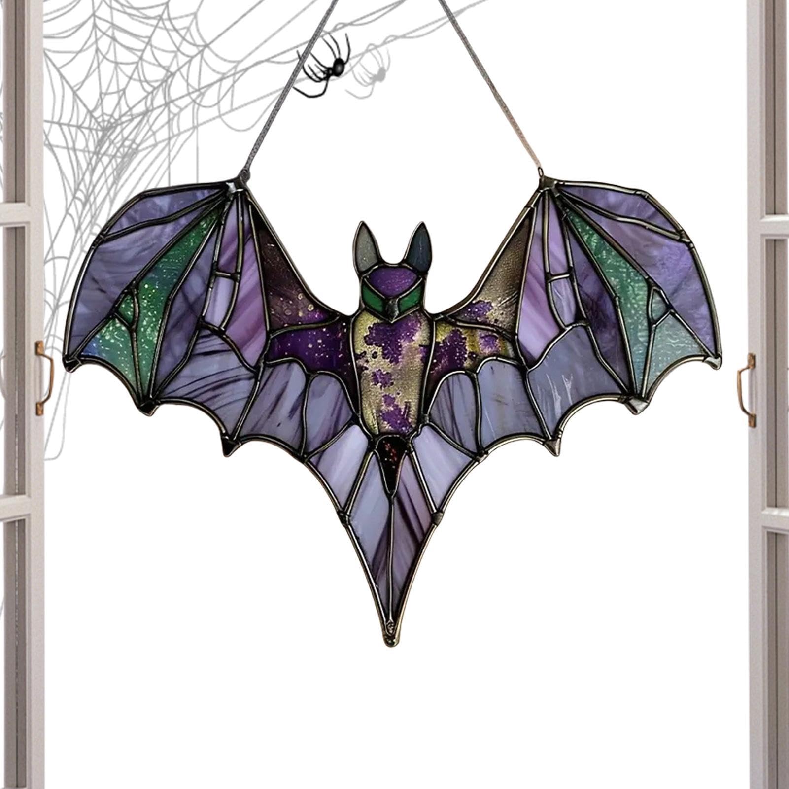 Atrapasol de ventana murciélago para renovar la decoración hogareña de Halloween en el jardín