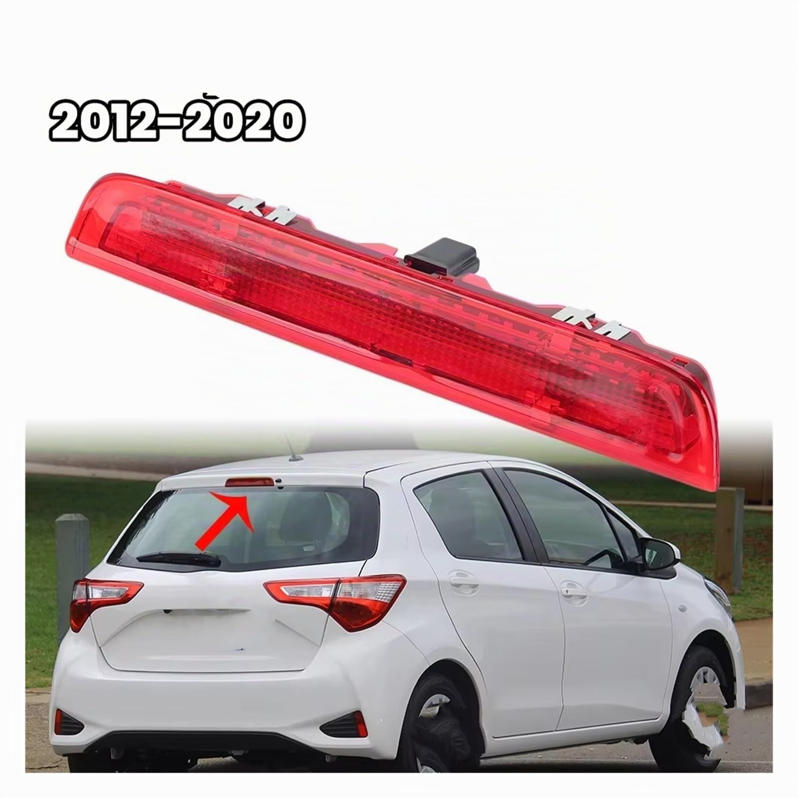 Auto Feux Arrières Pour Toyota Pour Yaris 2012-2020 Troisième Feu Stop LED Feu Signalisation À Montage Haut Niveau Feu Stop Supplémentaire Feu Arrière