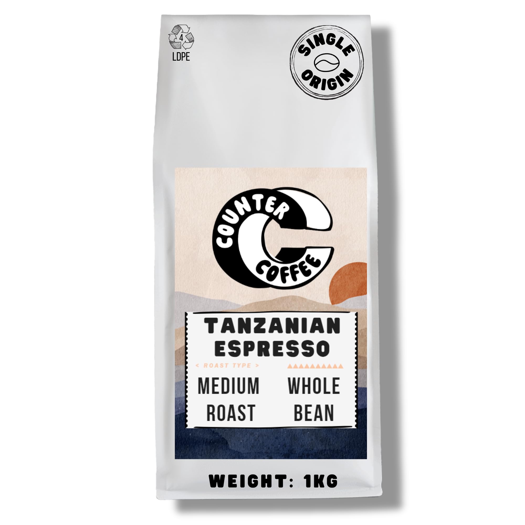 Counter CoffeeNicaraguan Single Origin Coffee Beans 1KG | Freshly Roasted Daily for a deliciously indulgent Coffee | 100% Arabica | Perfect for Espresso or Filter Coffee | Medium-Dark Roast