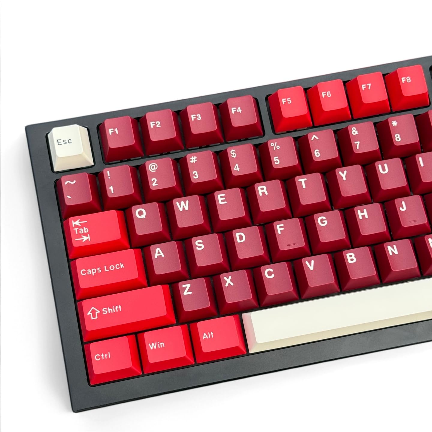 Keycaps PBT 163 Touches Non Lumineuses-compatibles Cherry MX-pour claviers 60% 75% 80% TKL 100%-Gaming Bureau