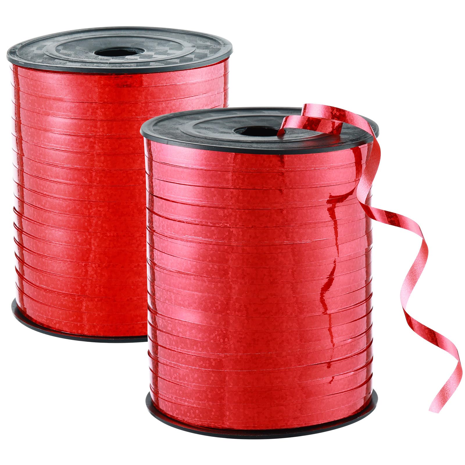 Curling Ribbon For String Snapklik.com : 2 Rolls 500 Yards Laser Red Curling Ribbons For Gift ...