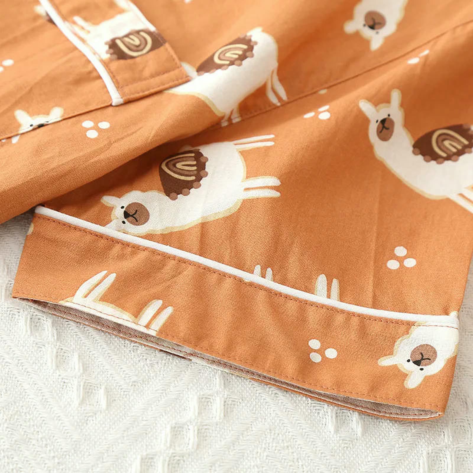 Pigiama Estivo in Cotone A Tre Pezzi per Donna Top Maniche Corte Pantaloncini Pantaloni Abito da Servizio Casa Allentato Carino-Verde-l