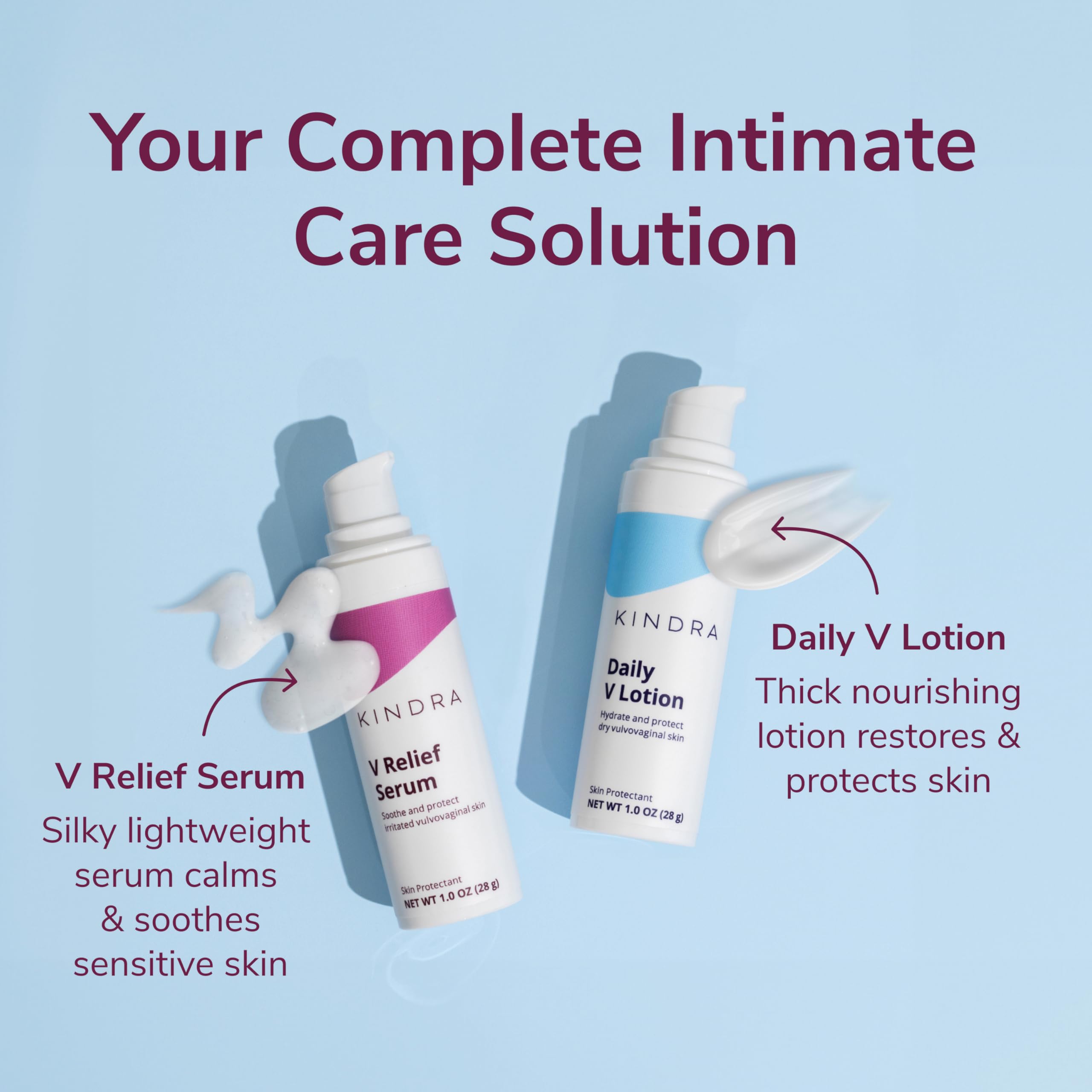 Kindra Daily V Moisturizer Lotion - FSA HSA Eligible Vaginal Cream For Vaginal Dryness And Discomfort - Hormone Free, Gyn Tested, pH-balanced, Doctor Recommended - 60 Applications